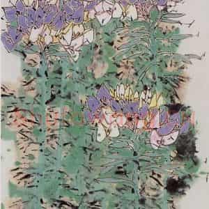 1999年 郭怡孮《有凤来仪图》国画花鸟作品图片鉴赏