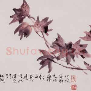 2000年 郭怡孮《兰生林樾间》国画花鸟作品图片鉴赏
