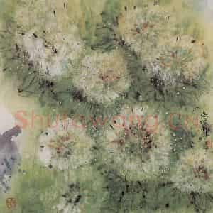 1988年 郭怡孮《梦花》国画花鸟作品图片鉴赏
