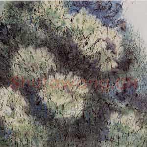 1988年 郭怡孮《曾上天山采雪莲》国画花鸟作品图片鉴赏