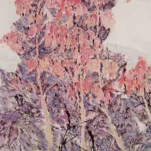 1989年 郭怡孮《大河源头印象》国画花鸟作品图片鉴赏