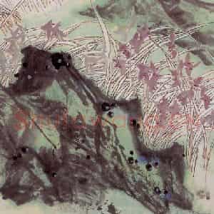 1998年 郭怡孮《细雨微风花撩人》国画花鸟作品图片鉴赏