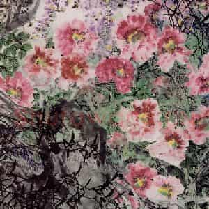 1999年 郭怡孮《浓春》国画花鸟作品图片鉴赏