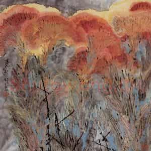 90年代初 郭怡孮《高秋图》国画花鸟作品图片鉴赏