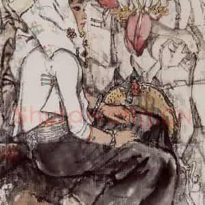 1982年 李宝林《惠女》国画人物作品图片鉴赏