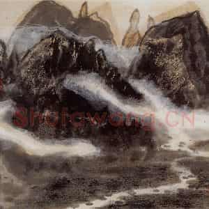 1995年 李宝林《山水小品》国画山水作品图片鉴赏