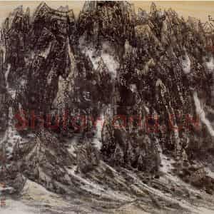 1998年 李宝林《西疆风骨》国画山水作品图片鉴赏