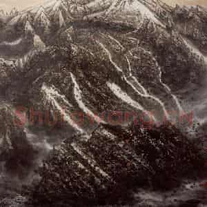 1998年 李宝林《西疆风骨》国画山水作品图片鉴赏