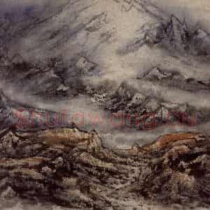 1999年 李宝林《天山晴雪》国画山水作品图片鉴赏