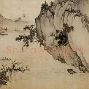 近现代 陈少梅《赤壁游》国画山水作品图片鉴赏