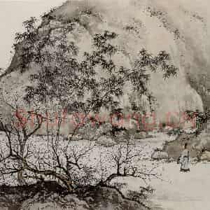 近现代 陈少梅《少梅绝诣册》国画山水作品图片鉴赏