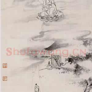 近现代 陈少梅《观音图册》国画综合作品图片鉴赏