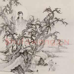 近现代 陈少梅《观音图册》国画综合作品图片鉴赏