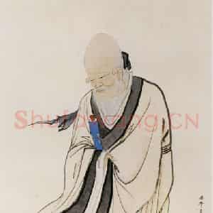 近现代 陈少梅《寿星》国画人物作品图片鉴赏