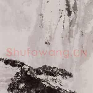 1973年 石鲁《雪霁华峰》国画山水写意作品图片鉴赏