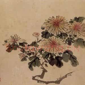 1940年 汪慎生《临孙隆花鸟册页》国画花鸟写意作品图片鉴赏