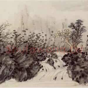 1962年 汪慎生《黄山雁荡记游合册》国画花鸟写意作品图片鉴赏