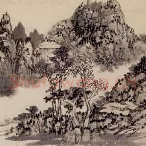 1962年 汪慎生《黄山雁荡记游合册》国画花鸟写意作品图片鉴赏