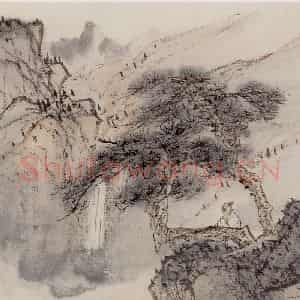 1962年 汪慎生《黄山雁荡记游合册》国画花鸟写意作品图片鉴赏