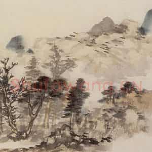 1962年 汪慎生《黄山雁荡记游合册》国画花鸟写意作品图片鉴赏