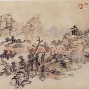 1962年 汪慎生《黄山雁荡记游合册》国画花鸟写意作品图片鉴赏