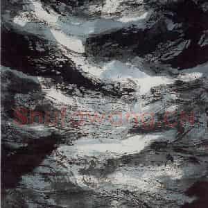 2001年 周韶华《碧海潮涌》国画山水作品图片鉴赏