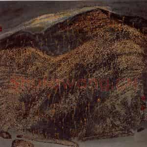 1998年 周韶华《铜山景观》国画山水作品图片鉴赏