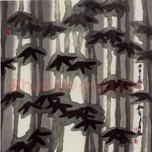 2002年 周韶华《玄生禅韵》国画花鸟作品图片鉴赏