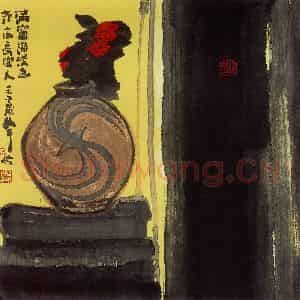 2002年 周韶华《感受仰韶》国画花鸟作品图片鉴赏
