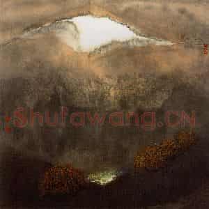 2002年 周韶华《梦苍山》国画山水作品图片鉴赏