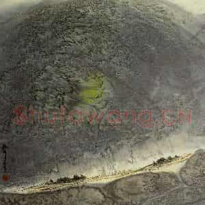 1993年 周韶华《风雨江天》国画山水作品图片鉴赏