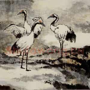 1972年 朱屺瞻《花鸟册》国画花鸟作品图片鉴赏