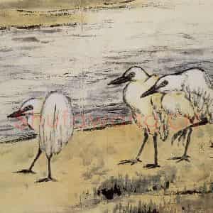 1972年 朱屺瞻《花鸟册》国画花鸟作品图片鉴赏