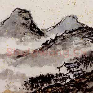 1991年 朱屺瞻《山水册》国画山水作品图片鉴赏