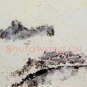 1991年 朱屺瞻《山水册》国画山水作品图片鉴赏