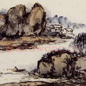 1991年 朱屺瞻《山水册》国画山水作品图片鉴赏