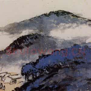 1991年 朱屺瞻《山水册》国画山水作品图片鉴赏