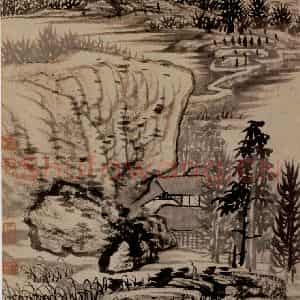 明末清初 石涛《金山龙游寺图册》国画山水作品图片鉴赏