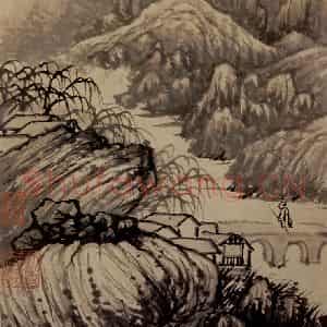 明末清初 石涛《金山龙游寺图册》国画山水作品图片鉴赏