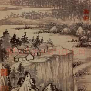 明末清初 石涛《金山龙游寺图册》国画山水作品图片鉴赏