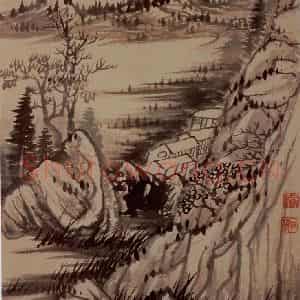 明末清初 石涛《金山龙游寺图册》国画山水作品图片鉴赏