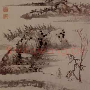 明末清初 石涛《山水10开》国画山水作品图片鉴赏