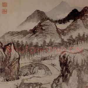 明末清初 石涛《山水10开》国画山水作品图片鉴赏