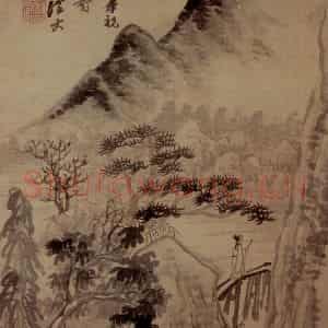 明末清初 石涛《山水》国画山水作品图片鉴赏