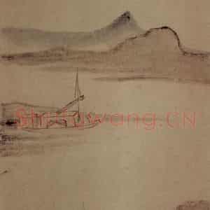 明末清初 石涛《山水7开》国画山水作品图片鉴赏