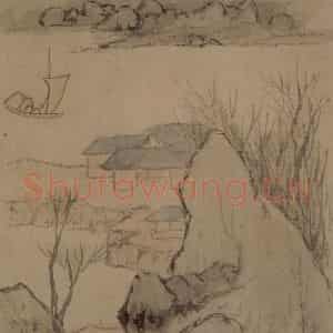 明末清初 石涛《山水7开》国画山水作品图片鉴赏