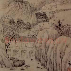 明末清初 石涛《山水花卉册》国画山水作品图片鉴赏