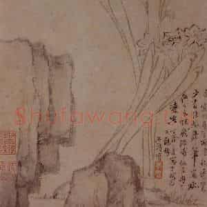 明末清初 石涛《山水花卉册》国画花鸟作品图片鉴赏