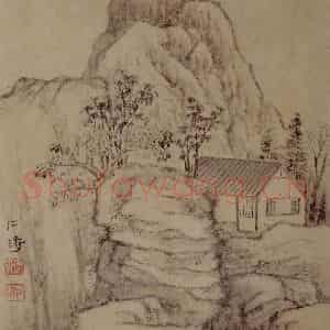 明末清初 石涛《山水花卉册》国画山水作品图片鉴赏