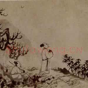 明末清初 石涛《四段景》国画山水作品图片鉴赏